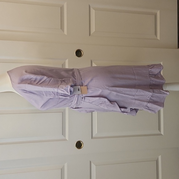 NWT Just Fab Orchid Ruffle Wrap Dress Size S - Picture 9 of 11